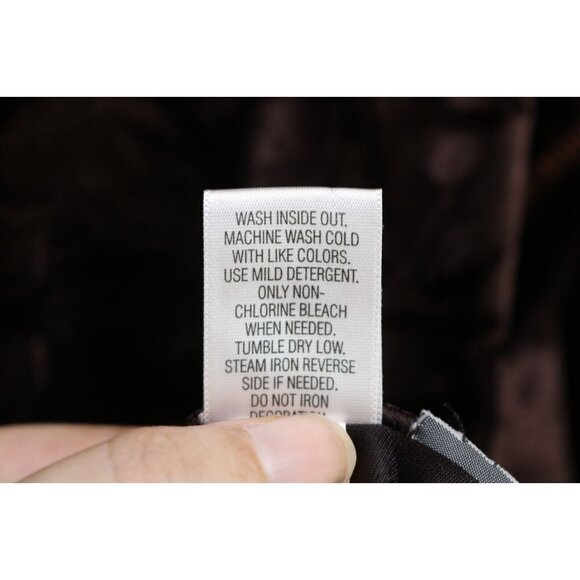 Simply Vera Wang Brown Velvet Long Sleeve Tunic-Size Medium-Soft-Washable - Picture 8 of 11